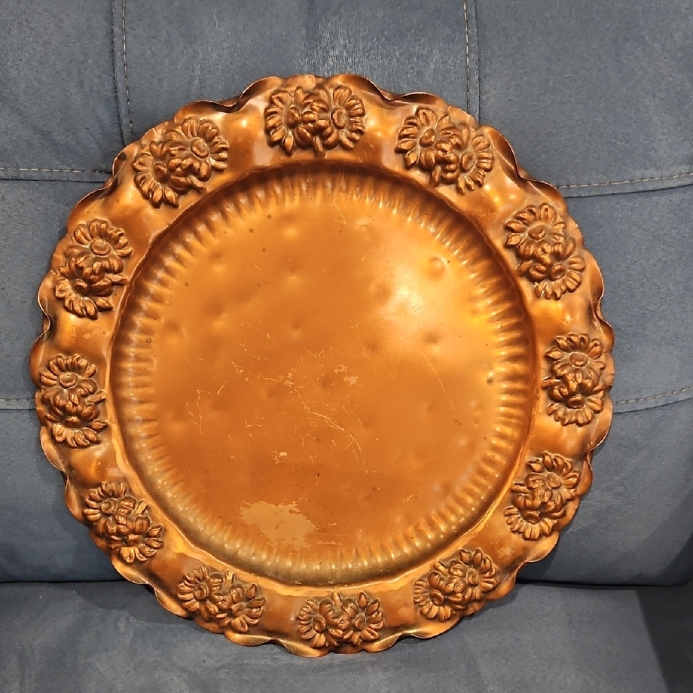 Gregorian Solid Copper Decorative Plate